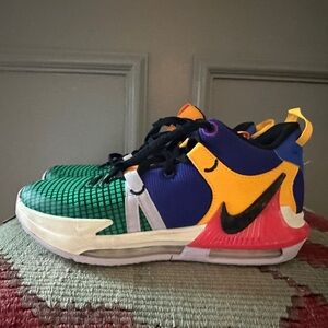 Nike Kids Multicolor Performance Sneakers - Green/Blue/Yellow/Pink